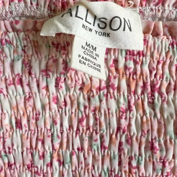 Women's Allison Smocked Floral Ruffled Mini Skirt Size M - Picture 3 of 4